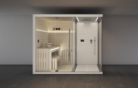 Jacuzzi-Wellness_SASHA-Sauna-LH-Shower_White